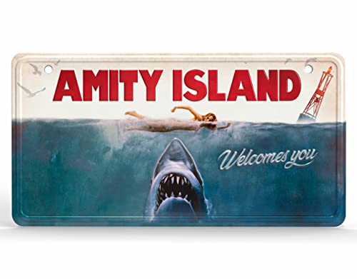 TIBURÓN "Amity Island" - Placa Metálica - Doctor Collector