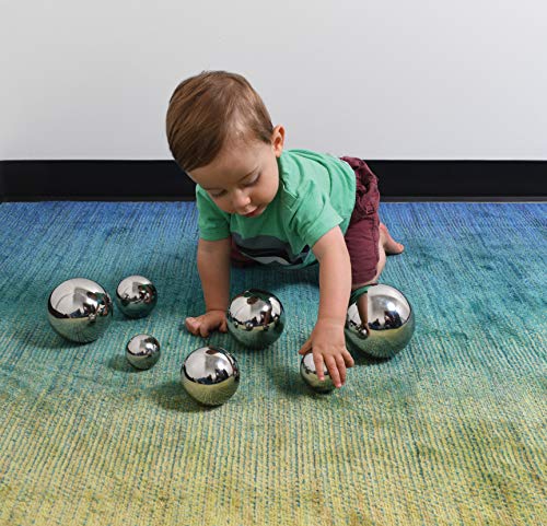 TickiT Sensory - Juego de 7 bolas de sonido reflectantes, juguete multisensorial para bebés, niños pequeños, recurso para necesidades educativas especiales