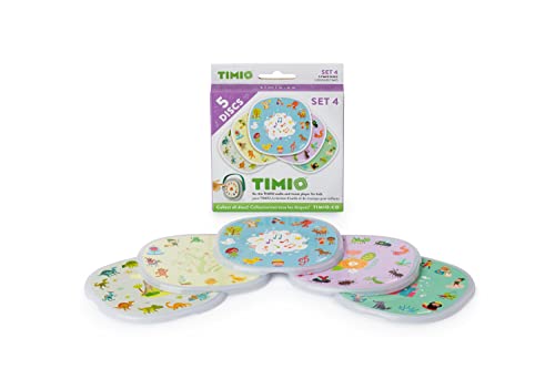 TIMIO TIMIO-TMD-04 Juego de 5 Discos, Reproductor de música Interactivo para niños (TMD-04)