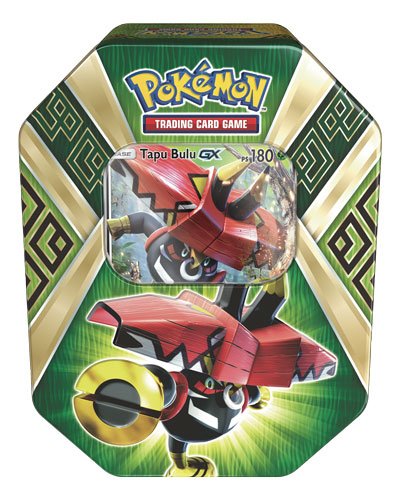 Tin Pokémon TAPU BULU GX – Papel promocional y 4 sobres de 10 cartas aleatorios – Andycards