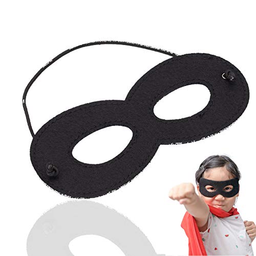 TK Gruppe Timo Klingler Bandit máscara de ojos negra, máscara antirrobo para niños y adultos en Mardi Gras & Carnival (1x)