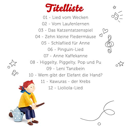 tonies 01-0112 - Figuras para toniebox (12 canciones infantiles, aprox. 40 minutos, a partir de 4 años, en alemán)