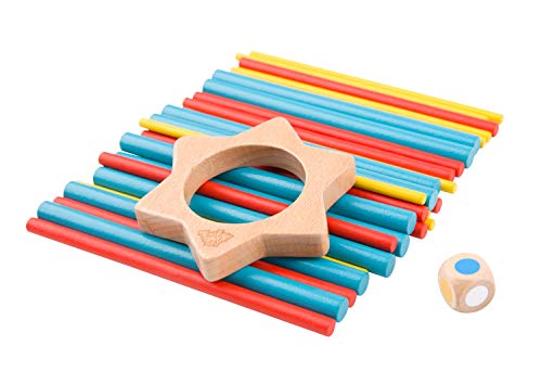 Tooky Toy Juguete de Madera Mikado - Juego Infantil de Madera - Juguete de Habilidad motriz - Juguete de Madera - para niños