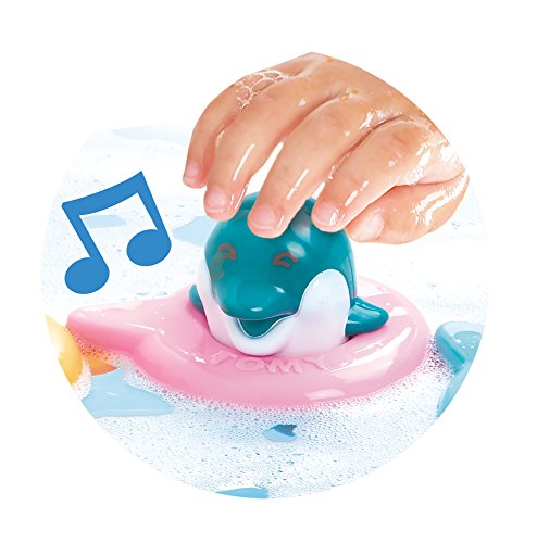 Toomies de Bizak, Delfines Do-Re-Mi, Juguete de Baño con Sonidos, Juguete Bebé para Componer Melodías en el Baño, Incluye 8 Delfines
