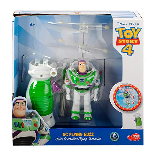 Toy Story 4 - Buzz Lightyear Volador radiocontrol por Cable 18cm - Dickie 3153002 (+4 años)