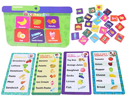 Toyland® Cocomelon Lets Go Shopping Picture Puzzle Game - 4 Puzzles - Juegos para niños pequeños - Edad 18 Meses +
