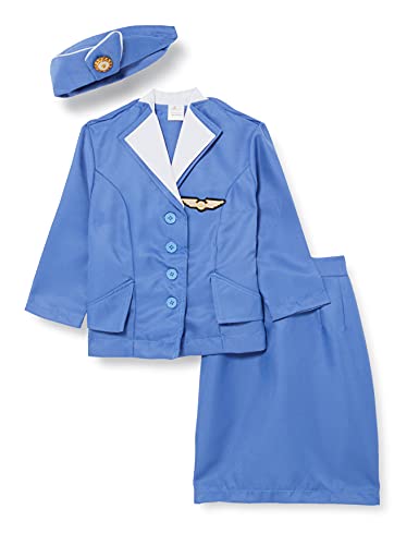 Traje de Vestir América retro azafata del asistente de vuelo para niñas - Tamaño del niño de 2 (1-2 años)