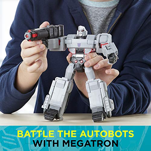 Transformers Toys Cyberverse Action Attackers Ultimate Class Megatron Figura de acción – Fusión repetible Mega Shot Ataque de acción – Para niños de 6 años en adelante, 11.5 pulgadas