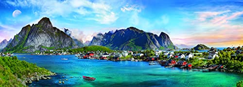 Trefl-Lofote, 500 Piezas, Panorama, Adultos y niños a Partir de 10 años Puzzle, Color archipiélago lofoten, Noruega