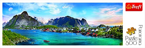 Trefl-Lofote, 500 Piezas, Panorama, Adultos y niños a Partir de 10 años Puzzle, Color archipiélago lofoten, Noruega