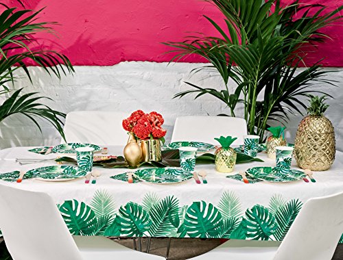 Tropical Fiesta Palm Paper Table Cover