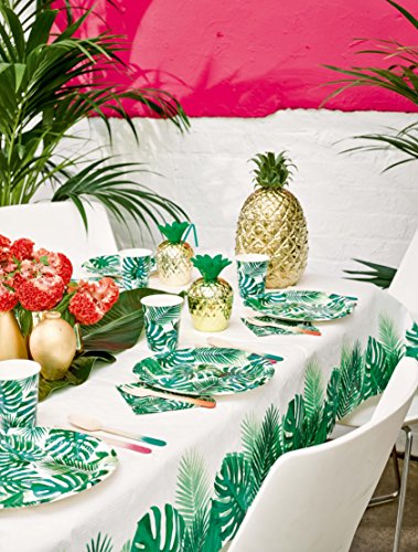 Tropical Fiesta Palm Paper Table Cover