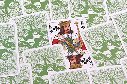 TS Spielkarten eco + Rommee, cartas, Canasta, puente, imagen francesa, Skat Poker Mau-Mau, juego de cartas originales de Romme