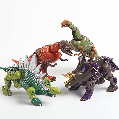 TUNJILOOL Dinosaurios Juguetes, Transformers Juguete,2 en 1 Transformable Dinosaurio Robots para 3 4 5 6 7 8 9 10 11 12 Años Niños Niñas (Large)