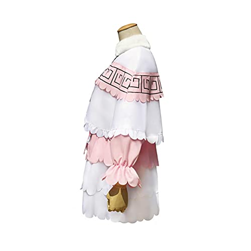 ULLAA Vestido japonés Fotografía Cosplay Disfraz de la señorita Kobayashi Dragon Maid KannaKamui Lovely Maid Delantal Traje de vestir para exhibición de Anime L Blanco