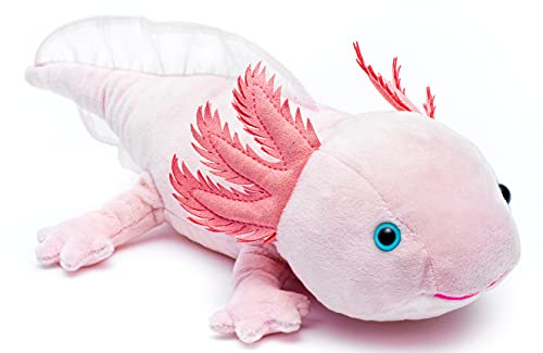 Uni-Toys - Axolotl - 32 cm (Longitud) - Animal acuático - Peluche de Peluche.