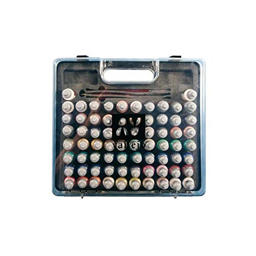 Vallejo Game Color Box Set (72 Colours + 3 Brushes + Carry Case)