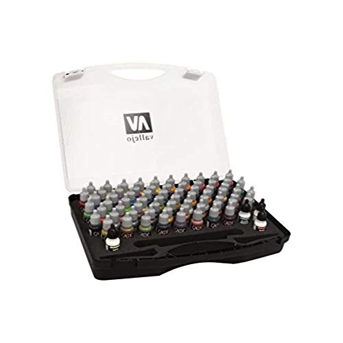 Vallejo Game Color Box Set (72 Colours + 3 Brushes + Carry Case)