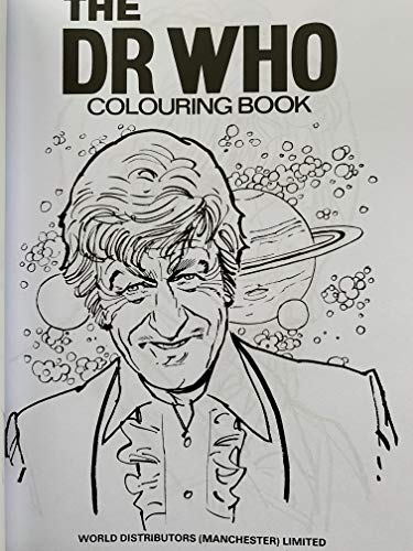 Vintage 1973 The Dr Who Colouring Book Staring Jon Pertwee As The Dr - Ultra Rare - Facsimile Edition 2013 - Shop Stock Room Find