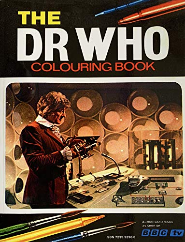 Vintage 1973 The Dr Who Colouring Book Staring Jon Pertwee As The Dr - Ultra Rare - Facsimile Edition 2013 - Shop Stock Room Find