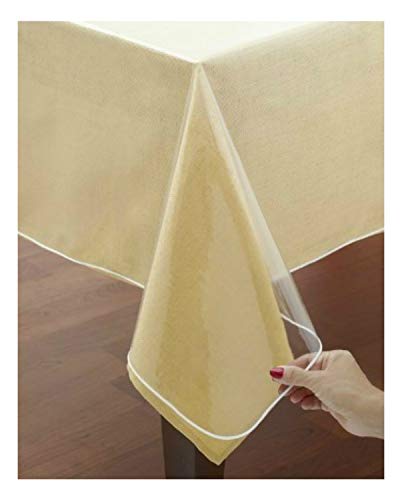 VITA PERFETTA Mantel Protección PVC Transparente (140 x 200 cm)