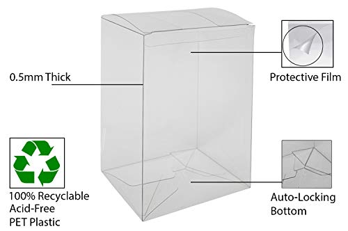 Viturio Cajas protectoras de plástico compatibles con Funko Pop! Vinilo de 6 pulgadas (10 unidades), transparente de 0.50 mm de grosor
