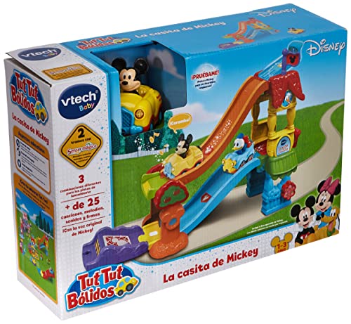VTech Play Set electrónico interactivo con "La Casita" y un coche exclusivo de Mickey (80-511822) , color/modelo surtido