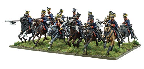 Warlord Games, Uhlans de Prusia, Miniaturas de guerra en polvo negro