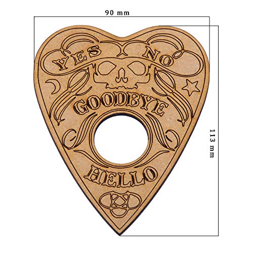 WICCSTAR Black Ouija Board Game with Planchette and Detailed Instruction