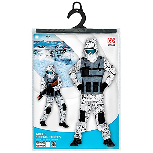 WIDMANN 01716 Arctic Special Forces - Disfraz para niños (128 cm), color blanco y gris , color/modelo surtido