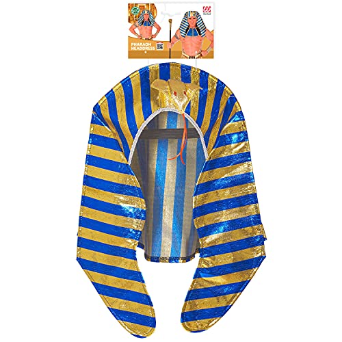WIDMANN 10678 10678 - Sombrero de farao, tocado de Egipto, fiesta temática, carnaval, hombre, multicolor, talla única