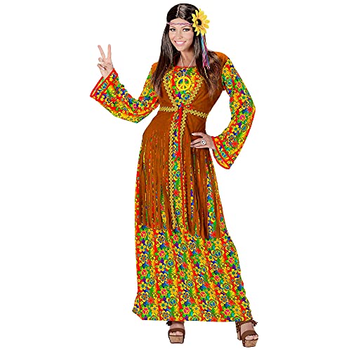 WIDMANN Disfraz de hippie para Mujer, Multicolor, XX-Large