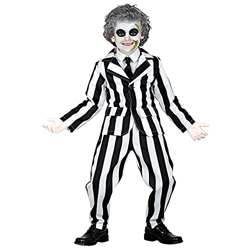 WIDMANN - Disfraz infantil Sleazy Ghost, chaqueta, pantalones y corbata, Joker, fantasma, fantasma, psicó, asesino, disfraz, fiesta temática, carnaval, Halloween.