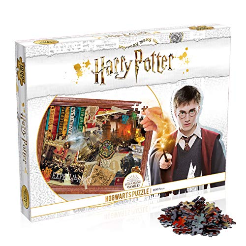 Winning Moves Puzzle 1.000 PCS Harry Potter Hogwarts, Color 1000 Piezas, Talla única (Top Trumps WM00371-ML1-6)