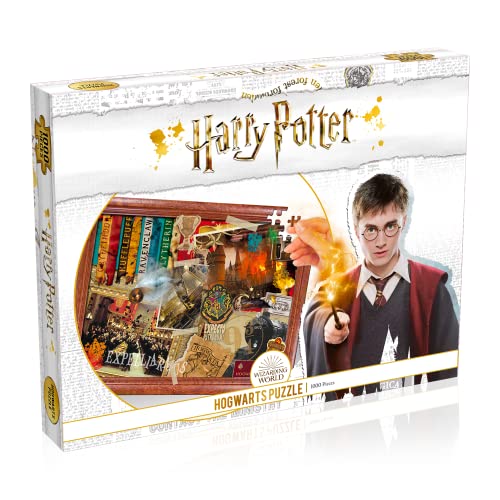 Winning Moves Puzzle 1.000 PCS Harry Potter Hogwarts, Color 1000 Piezas, Talla única (Top Trumps WM00371-ML1-6)