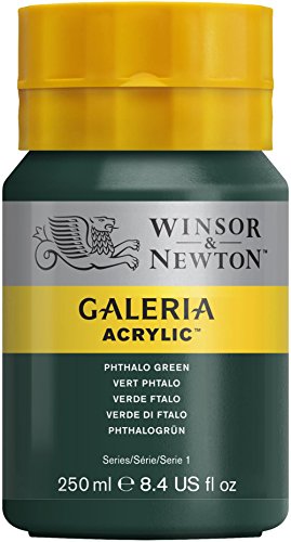 Winsor & Newton Galería Pintura Acrílica, Verde (Phthalo Green), 250 ml, 250