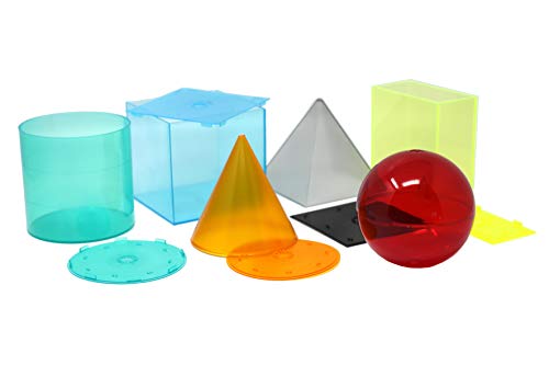 WISSNER® aktiv lernen - Figura geométrico con tapa, para rellenar (10 cm) - RE-Plastic®