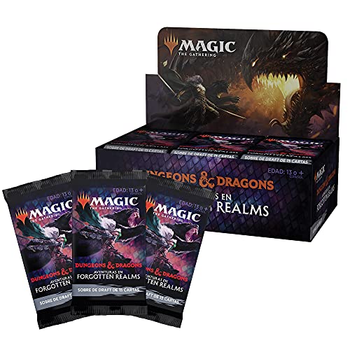 Wizards of the Coast Magic The Gathering: Display de 36 Sobres de Draft Aventuras en Forgotten Realms