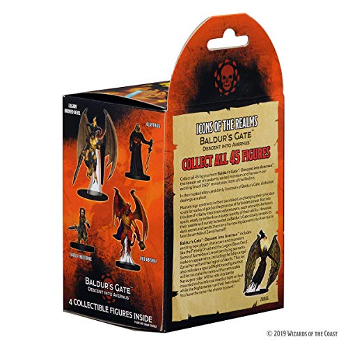 WizKids Dungeons & Dragons: Icons of The Realms: Baldur's Gate - Descent into Avernus Booster Brick (8 Boosters)