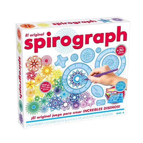 World Brands Spirograph Original, Kit Dibujo, Manualidades, Plantillas para Pintar, Mosaicos Infantiles, Aprender A Dibujar, Regalos para Niños, Multicolor (80979)