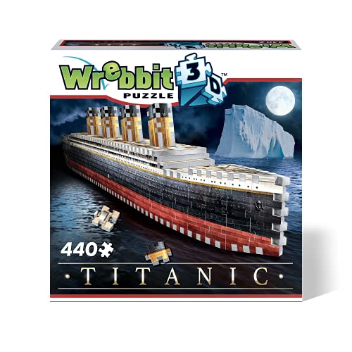 Wrebbit 3D Puzzle- Wrebbit 3D Titanic Puzzle de 440 Piezas