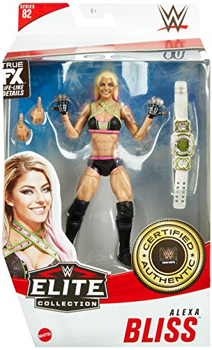 WWE Alexa Bliss Elite Collection Series 82 Figura de acción de 6 pulgadas Posable Regalo coleccionable Fans a partir de 8 años