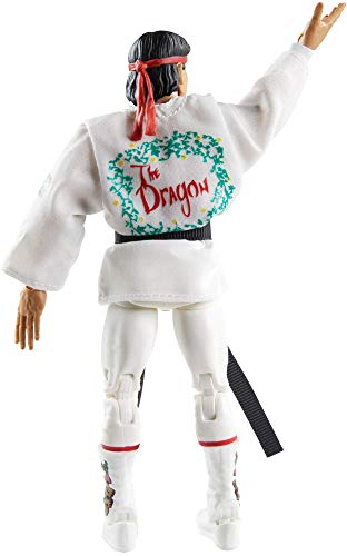 WWE Ricky The Dragon Steamboat Fan Takeover Figura de acción Elite de 6 pulgadas con Fanvoted Gear y accesorios de 6 pulgadas Posible regalos coleccionables a partir de 8 años