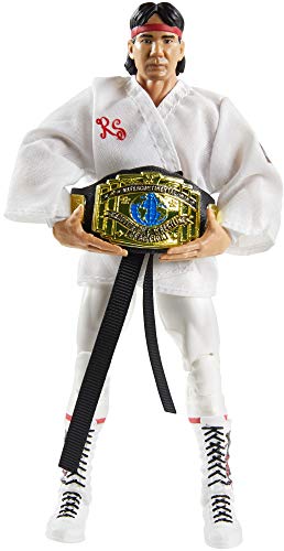 WWE Ricky The Dragon Steamboat Fan Takeover Figura de acción Elite de 6 pulgadas con Fanvoted Gear y accesorios de 6 pulgadas Posible regalos coleccionables a partir de 8 años