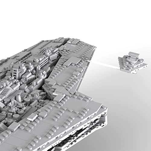 WWEI Juego de destructor de estrellas de Star Wars, modelo de cruz espacial de 2131 piezas grandes UCS Super Star Destroyer Kreuzer de montaje compatible con Lego 30053