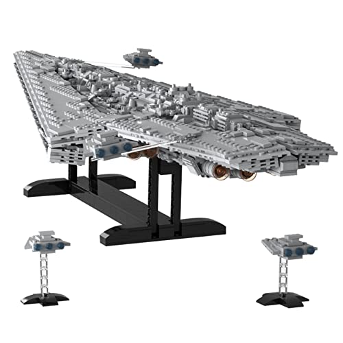 WWEI Juego de destructor de estrellas de Star Wars, modelo de cruz espacial de 2131 piezas grandes UCS Super Star Destroyer Kreuzer de montaje compatible con Lego 30053