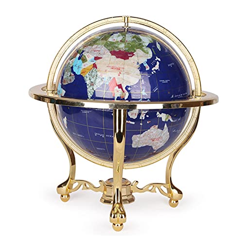 XIANGE100-SHOP Globo terraqueo GEM Globe Decoración Mundial Geografía Geografía Enseñar Suministros de la enseñanza Decoración de la Mesa de Comedor Oficina Decoración del hogar Accesorios geográfica