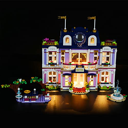 YBLOC Kit De Iluminación LED para Lego 41684 Friends Heartlake City Grand Hotel Kit De Construcción, Espectáculo De Luces Compatible con Lego 41684 (No Incluye El Juego Lego)
