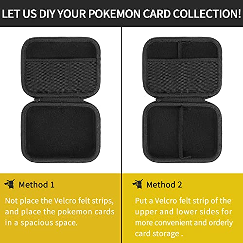 Yinke Cajas Estuche para Pokemon Cartas Portátil, Funda Trading Cards Cromos de MTG Magic,GX EX, Almacenamiento Sostiene hasta 720 Tarjetas Hard-Shell Bolsa Cubrir(Yellow)