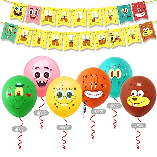 Yisscen decoración de fiesta de globos, juego de globos, suministros de fiesta de cumpleaños, globos de cumpleaños, para niños Baby Shower decoraciones de fiesta de cumpleaños